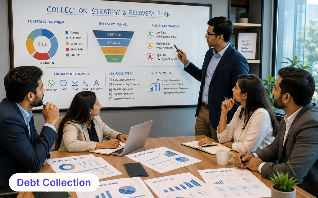 Debt collection technology smart collection stack for recovery planning and portfolio management